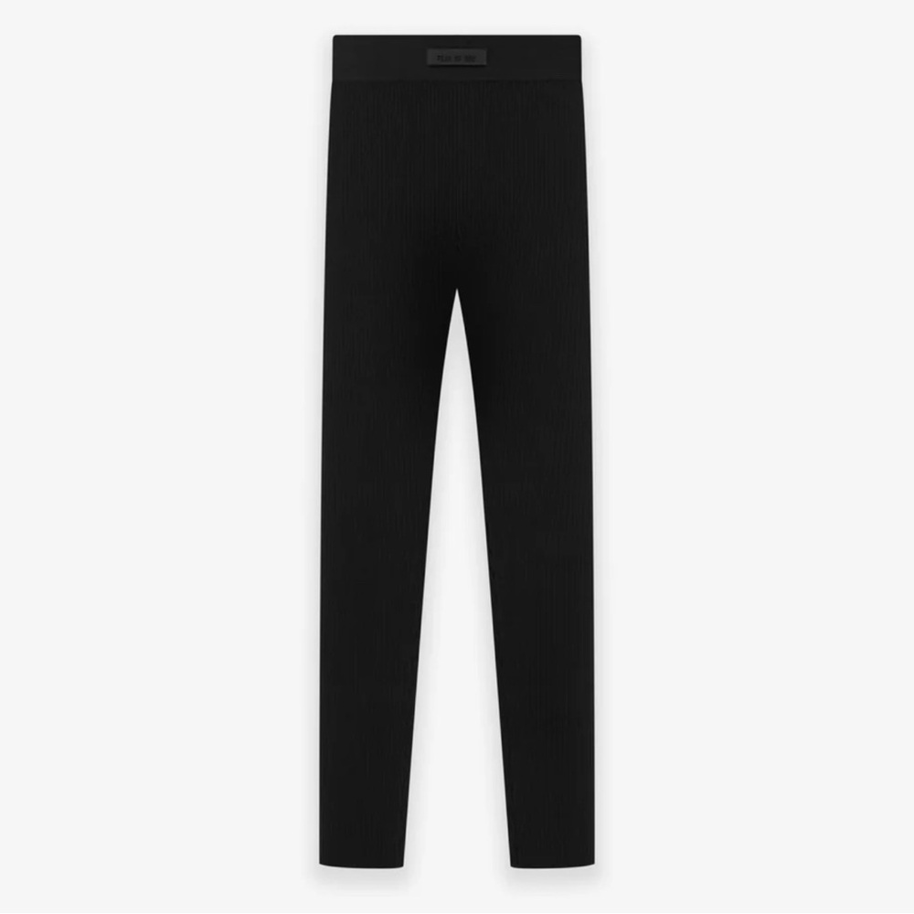 Essentials Black Ribbed Leggings (Fear of God)